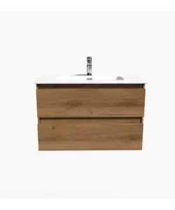 Mobile bagno sospeso "Dafne" 2 cassetti rovere 81x46x51,2 cm