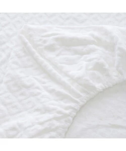 Coprimaterasso singolo in spugna "Jacquard" 90x195+25 cm