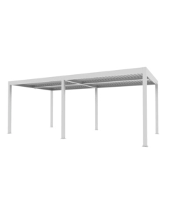 Pergola bioclimatica Verdelook "Atena" in alluminio bianco 3x6 m