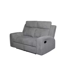 Divano 2 posti Bellahome "Astrid" grigio con recliner 171x94x104 cm