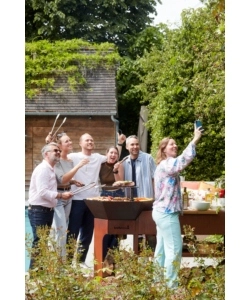 Barbecue a legna Barbecook "Nestor Island" con piano di lavoro 80x90 cm