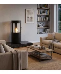 Stufa a bioetanolo Tecno Air System "Ruby Lagazuoi" nero 3000W