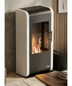 Stufa a bioetanolo ventilata Tecno Air System "Giga" bianco 3000W