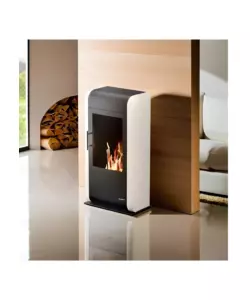 Stufa a bioetanolo ventilata Tecno Air System "Giga" bianco 3000W
