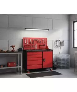 Carrello porta utensili da officina con pannello forato Essenza portata 500 kg 107,5x51,5x84 cm