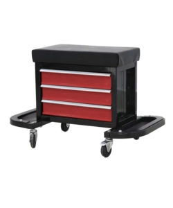 Sgabello da officina con cassetti portautensili Essenza 67,3x35,9x34,9 cm