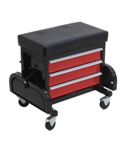 Sgabello da officina con cassetti portautensili Essenza 67,3x35,9x34,9 cm
