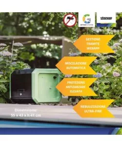Kit nebulizzatore antizanzare Stocker geyser "Pro" 150 mt