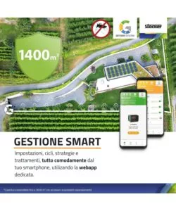 Kit nebulizzatore antizanzare Stocker geyser "Pro" 150 mt