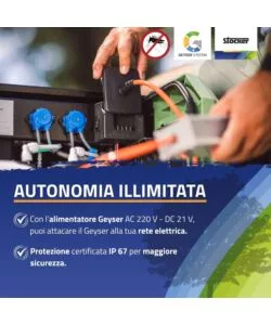 Kit nebulizzatore antizanzare Stocker geyser "Pro" 150 mt