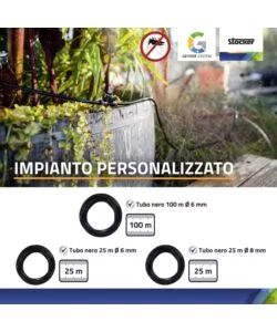 Kit nebulizzatore antizanzare Stocker geyser "Pro" 150 mt
