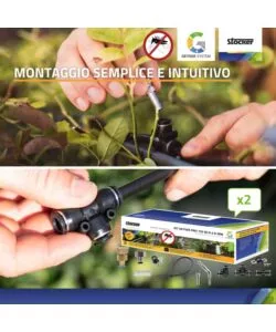 Kit nebulizzatore antizanzare Stocker geyser "Pro Dual" 240 mt