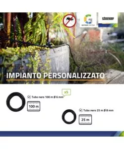 Kit nebulizzatore antizanzare Stocker geyser "Pro Dual" 240 mt