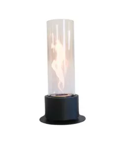 Biocamino da tavolo Tecno Air System "Ruby Boreale" nero 26x49,1 cm