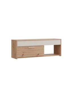 Mobile soggiorno porta tv 2 ante BellaHome "Grosseto" quercia 122x40x33,2 cm