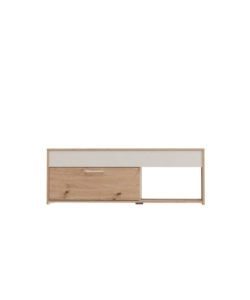 Mobile soggiorno porta tv 2 ante BellaHome "Grosseto" quercia 122x40x33,2 cm