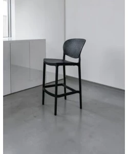 Sgabello da cucina BellaHome "Sevilla" nero 37x48x75x104 cm