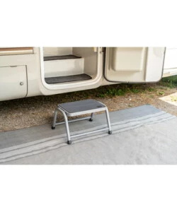 Scaletta singola per caravan in acciaio Lampa portata 150 kg - cod. 40706