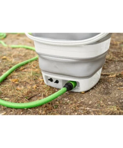 Secchio pieghevole con pompa a batteria ricaricabile Lampa "Aquarover" 15 litri - cod. 40729