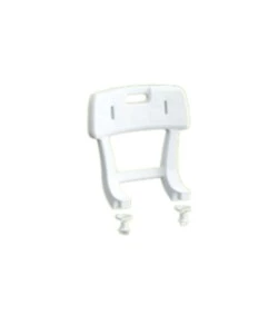 Schienale K Design per sedia da doccia bianco 39x16x36 cm