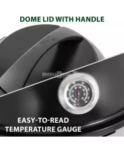Barbecue a gas portatile Brunner "Devil BBQruiser HT reversible grid 30" con griglia reversibile 30 mbar 62x59 cm
