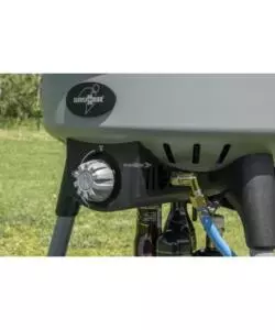 Barbecue a gas portatile Brunner "Devil BBQruiser HT reversible grid 50" con griglia reversibile 50 mbar 62x59 cm
