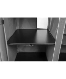 Cucina da campeggio pieghevole Brunner "Elutop Compack Dayli CT" nero 2 scomparti 100x49x82 cm