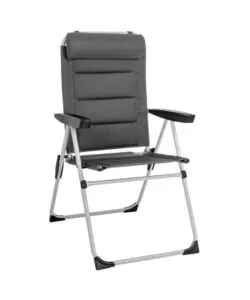 Sedia pieghevole da campeggio Brunner "Aravel Camper" grigio 49x40x106 cm