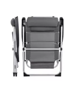 Sedia pieghevole da campeggio Brunner "Aravel Camper" grigio 49x40x106 cm