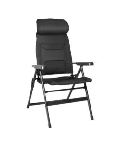 Sedia pieghevole da campeggio Brunner "Aravel Vitachic H2L M" nero 50x44x122 cm