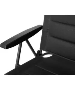 Sedia pieghevole da campeggio Brunner "Skye RT" nero 49x40x122 cm