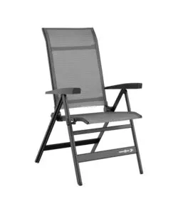 Sedia pieghevole da campeggio Brunner "Travelounger" grigio 48x43x117 cm