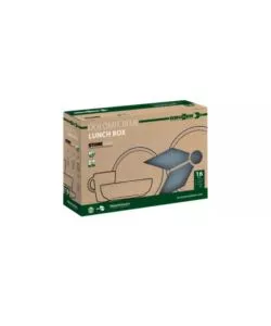 Set 16 stoviglie da campeggio Brunner "Lunch Box Dolomit" in melamina blu