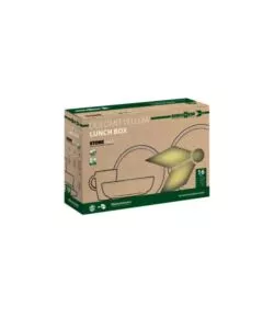 Set 16 stoviglie da campeggio Brunner "Lunch Box Dolomit" in melamina giallo