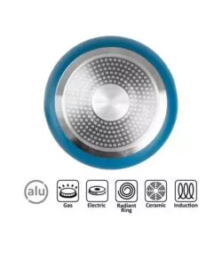 Set pentole da campeggio Brunner "Carezza Magnet" in alluminio blu 20 cm