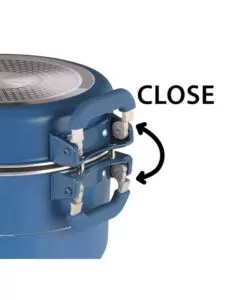 Set pentole da campeggio Brunner "Carezza Magnet" in alluminio blu 20 cm