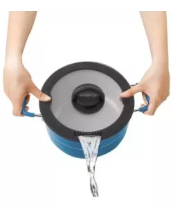 Set pentole da campeggio Brunner "Carezza Magnet" in alluminio blu 24 cm