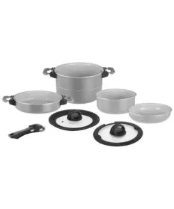 Set pentole da campeggio Brunner "Fusion 7+1" in alluminio 20 cm