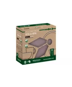 Set 8 stoviglie da campeggio Brunner "Dolomit" in melamina rosa