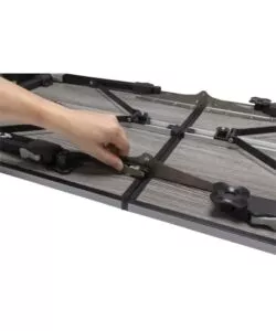 Tavolo pieghevole da campeggio Brunner "Elùtop Compack" effetto legno 120x70x70 cm