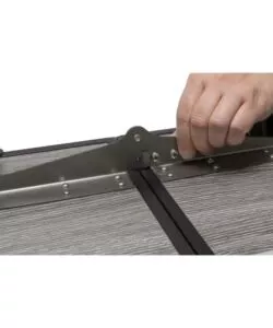 Tavolo pieghevole da campeggio Brunner "Elùtop Compack" effetto legno 120x70x70 cm