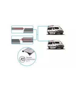 Tendalino parasole per veicoli brunner "Sunny Van Roof 300" 300x240 cm