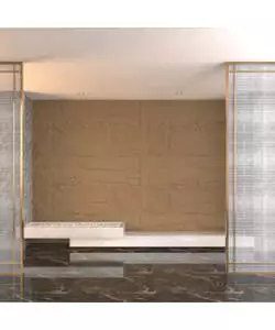 Rivestimento murale fonoisolante Divina Home effetto pietra tufo 60x3x120 cm