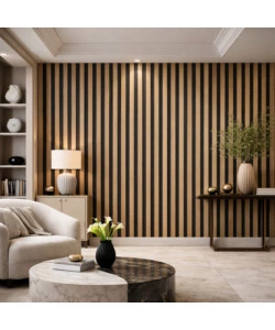 Rivestimento murale fonoassorbente Divina Home effetto legno rovere 60x1,3x60 cm 12 pezzi
