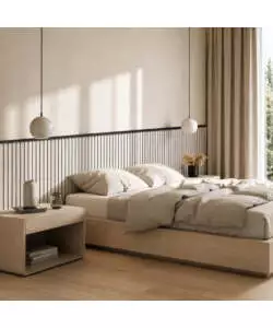 Rivestimento murale decorativo Divina Home effetto legno bianco 30x1x120 cm