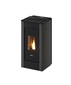 Stufa a pellet ermetica FreePoint "Sharp" antracite 7 kW