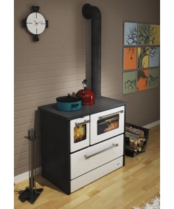 Cucina a legna Blinky "Giusy" bianco 9kW