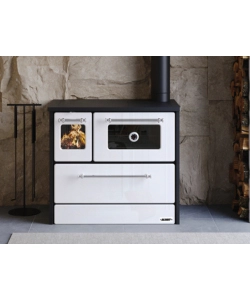 Cucina a legna Blinky "Giusy" bianco 9kW