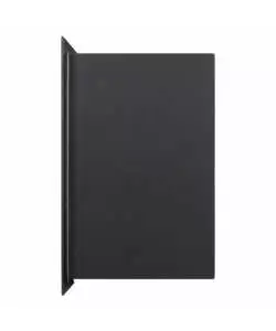 Camino bioetanolo da parete Divina Fire "Saturno" in acciaio nero 150x30x50 cm