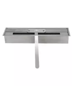 Camino bioetanolo da pavimento Divina Fire "Washington" in legno nero 111x43x99 cm